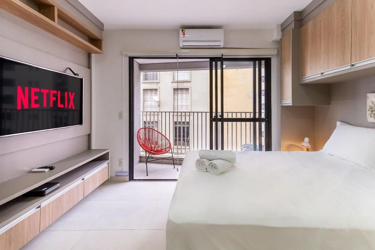 Apartment Studio Com Tv Smart Perto Do Metro Republica Sao Paulo Brazil
